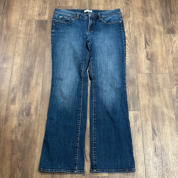 Denim - Coldwater Creek River Fit classic straight leg blue jeans denim size 12